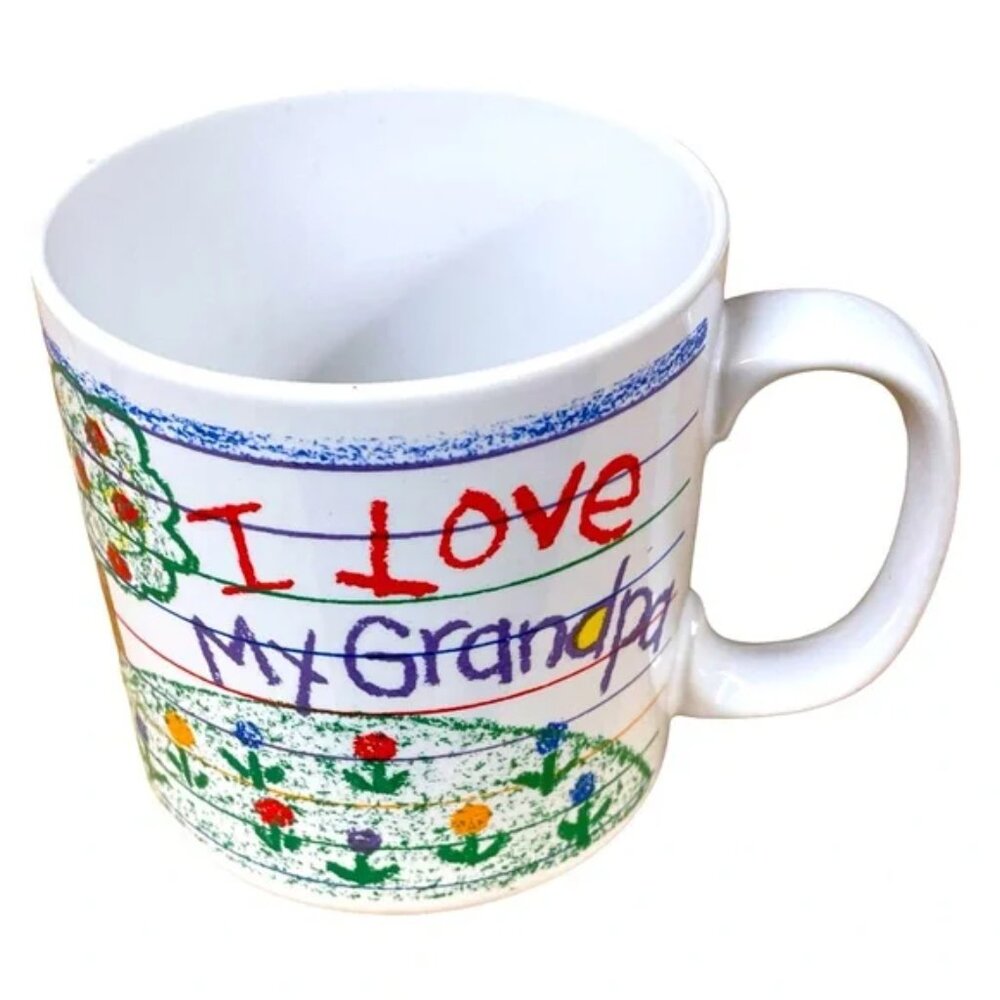I LOVE MY GRANDPA ceramic coffee mug 10oz EUC - Picture 3 of 11